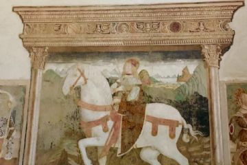 Affresco con San Nazzaro a cavallo