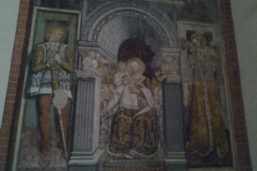 Madonna in trono con angeli e ai lati San Sebastiano eSant'Agata