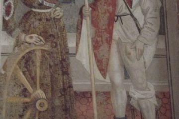 Santa Caterina e San Rocco <br>Part. alfresco con San Nazzaro a cavallo