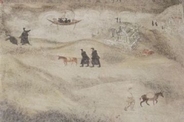 La fondazione di dodici nuovi monasteri (part. affreschi del chiostro)
