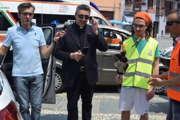Prima della partenza la benedizione