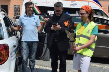 Fiaccola accesa… pronti per la benedizione e la partenza