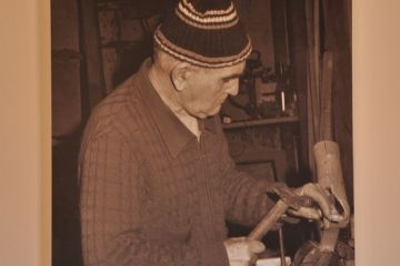 Foto del ritratto dell'artista dei ceppi Piero Baudo - Museo dei Ceppi Piero Baudo