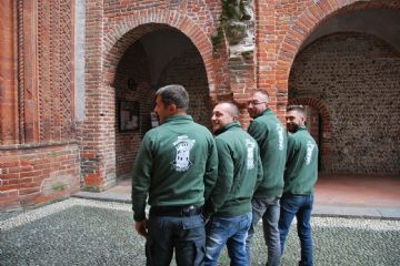 I ragazzi pronti alla partenza