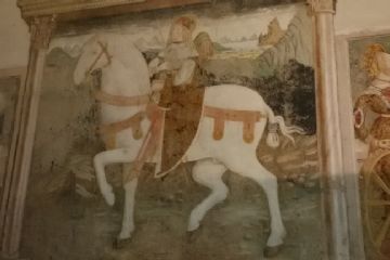 Affresco con San Nazzaro a cavallo