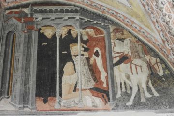 Gli affreschi del chiostro