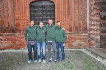 I ragazzi della Pro Loco di San Nazzaro Sesia, in partenza per Amatrice per portare alla Pro Loco di Amatrice i soldi raccolti durante il pranzo del 17 settembre