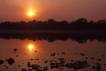 Tramonto sul Fiume Sesia (Ft. C. Malinverni)