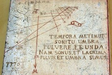 Santuario - La Meridiana sulla facciata esterna